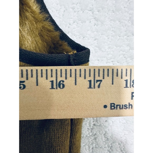 Barbour Warm Pile Waistcoat Vest Brown Lined 34 XS - Picture 8 of 9